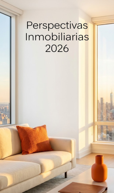 Gráfico de previsiones precio vivienda 2026 en Madrid y Toledo con logo de Amâbit.